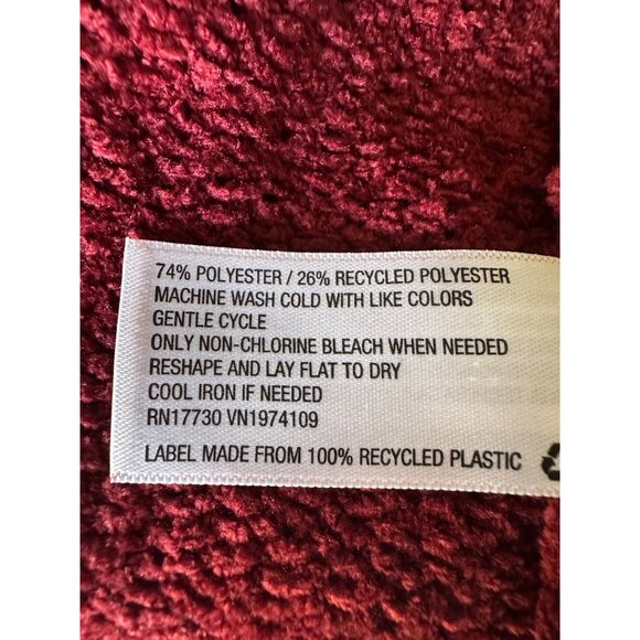 Knox Rose Burgundy Chenille Knit Sweater XL Medium Boho Balloon Sleeve Soft - Picture 5 of 7